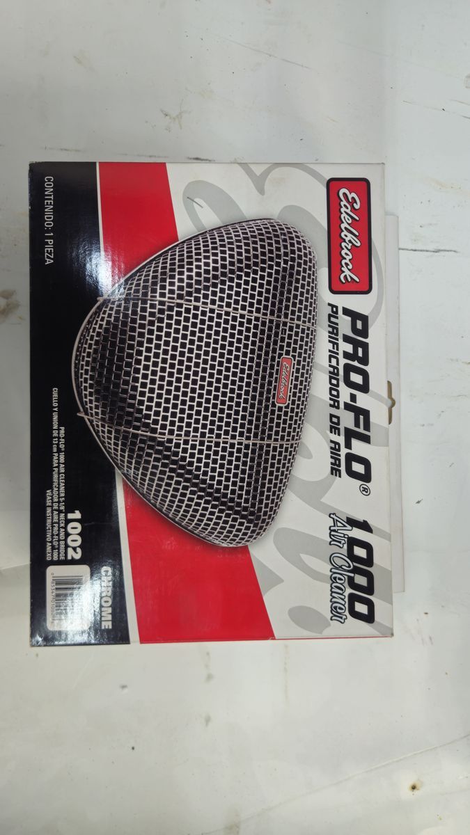 Edelbrock Pro-Flo 1000 Chrome Triangle Air Cleaner - P/N 1002