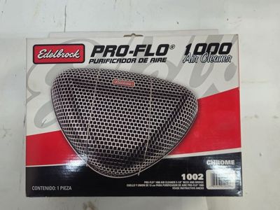 Edelbrock Pro-Flo 1000 Chrome Triangle Air Cleaner - P/N 1002