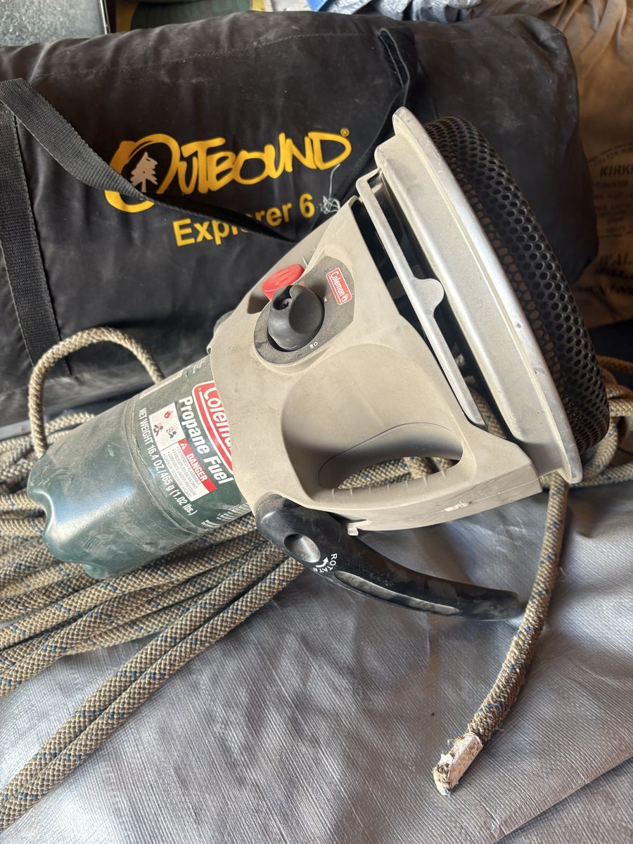Tent heater small propane bottle