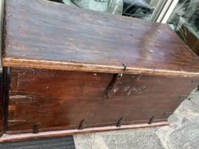 Vintage Dutch English Dowery Trunk Wood