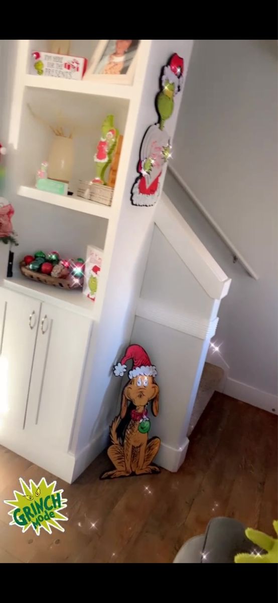 The Grinch Christmas Decorations Lot - Figures, Stockings & Signs