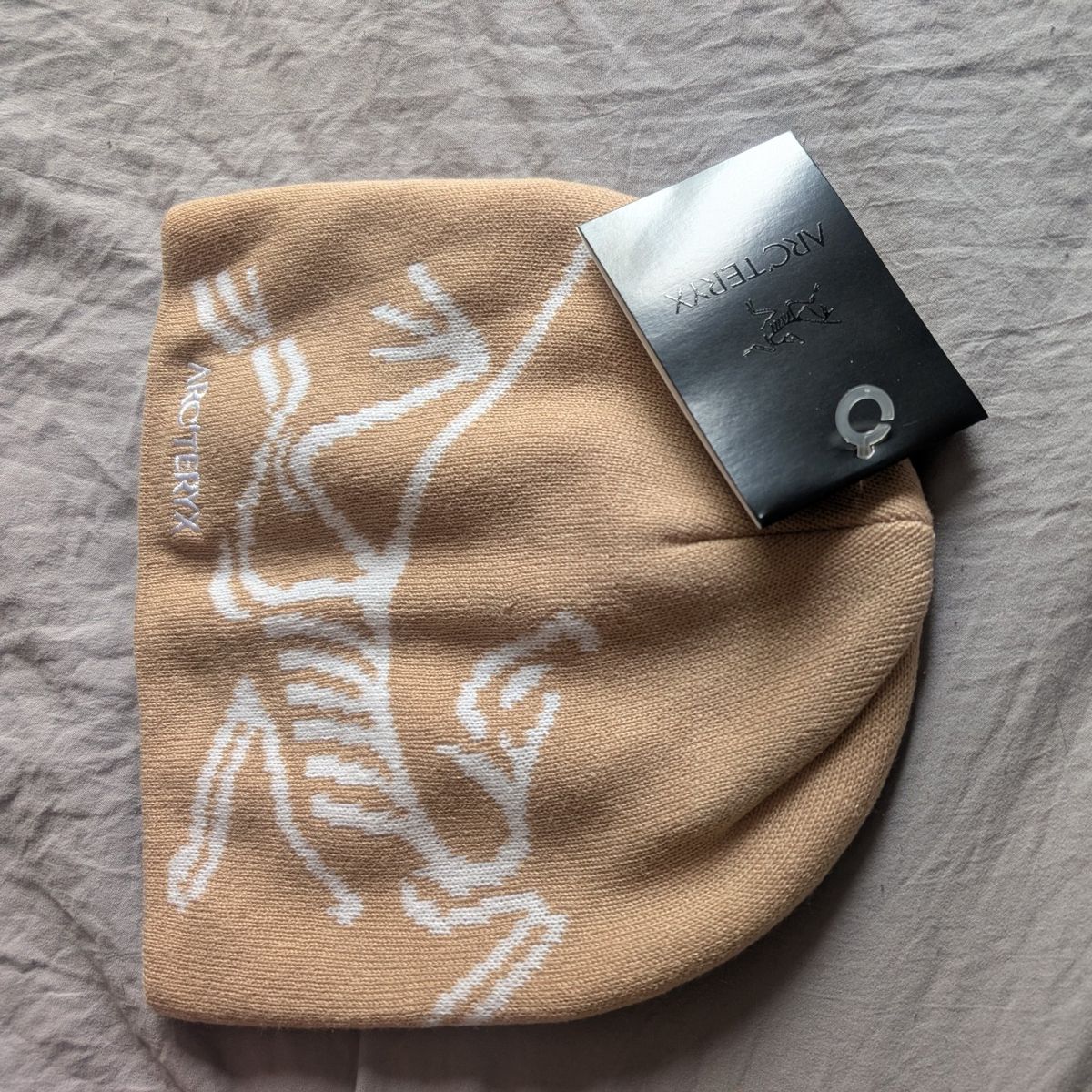 Tan Arc'teryx beanie
