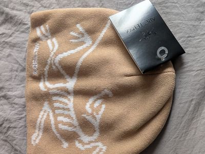 Tan Arc'teryx beanie