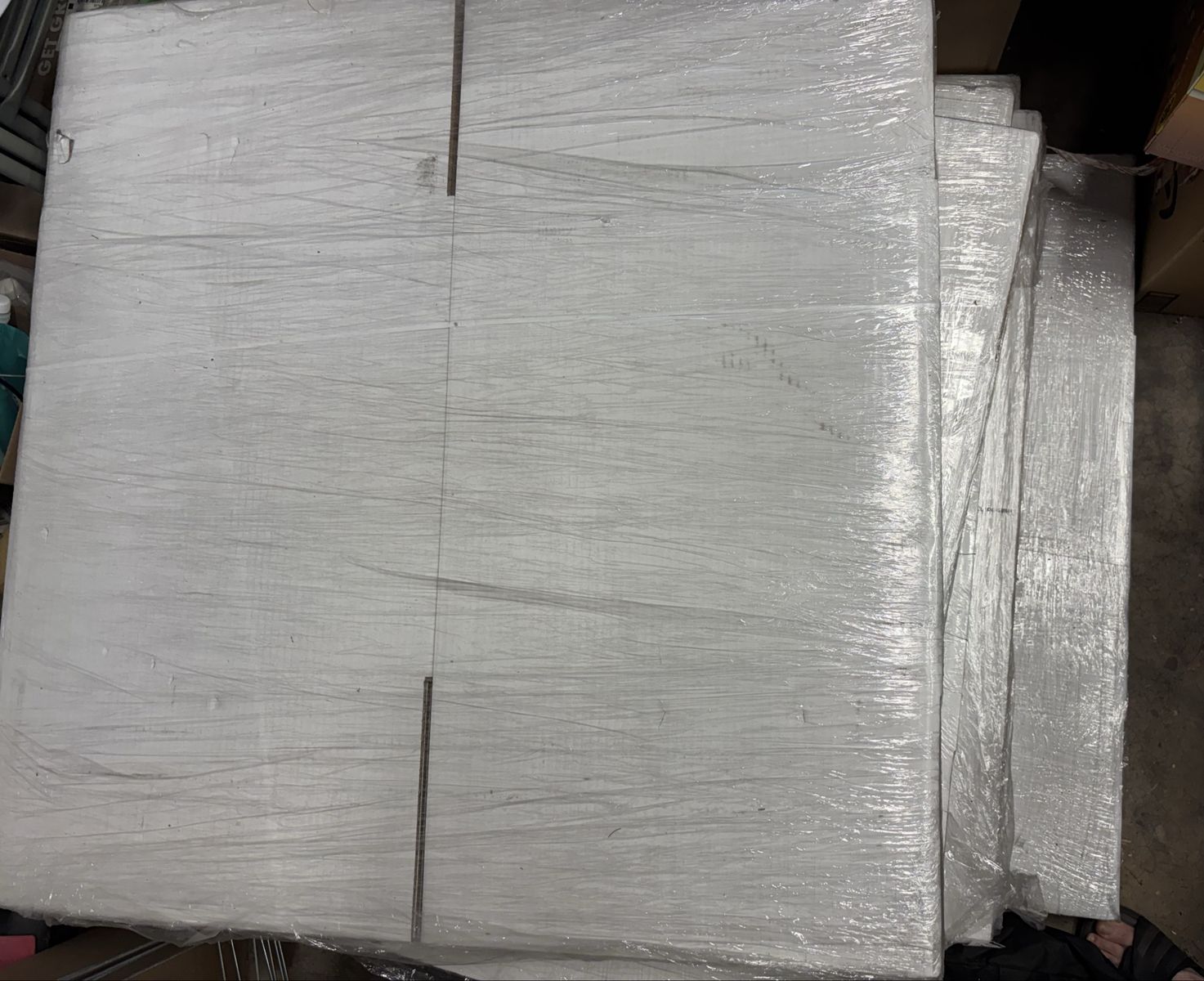 60 new white cardboard shipping or moving boxes