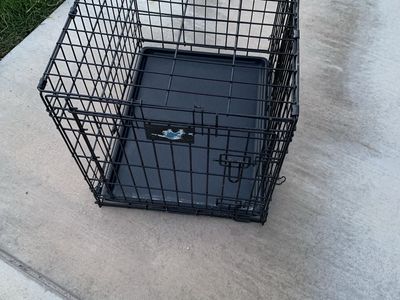 Petmate Black Wire Dog Crate Kennel 2-doors, Small/Medium