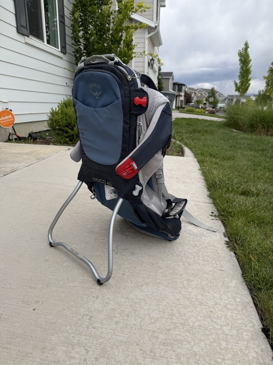 Osprey Poco AG Child Carrier Backpack with Sunshade and Kickstand - Excellent Condition