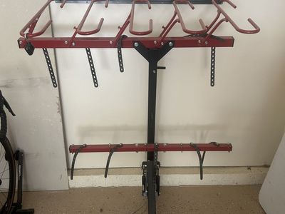 VelociRAX 5-Bike Hitch Mount Rack with Integrated Lock and Wall Mount