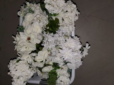 White Artificial Flowers for weddings / decor