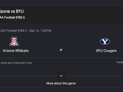 4 Tickets Arizona at BYU Football Sideline