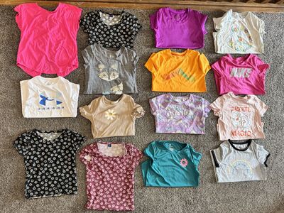 Cute T-Shirts size 8 girls gently used or not worn