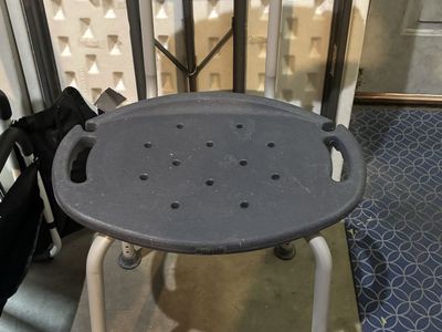 Equate Adjustable Shower Chair with Back Support - Gray