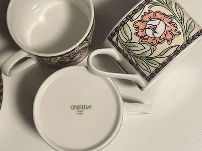 Oneida Stoneware Cup & Saucer
