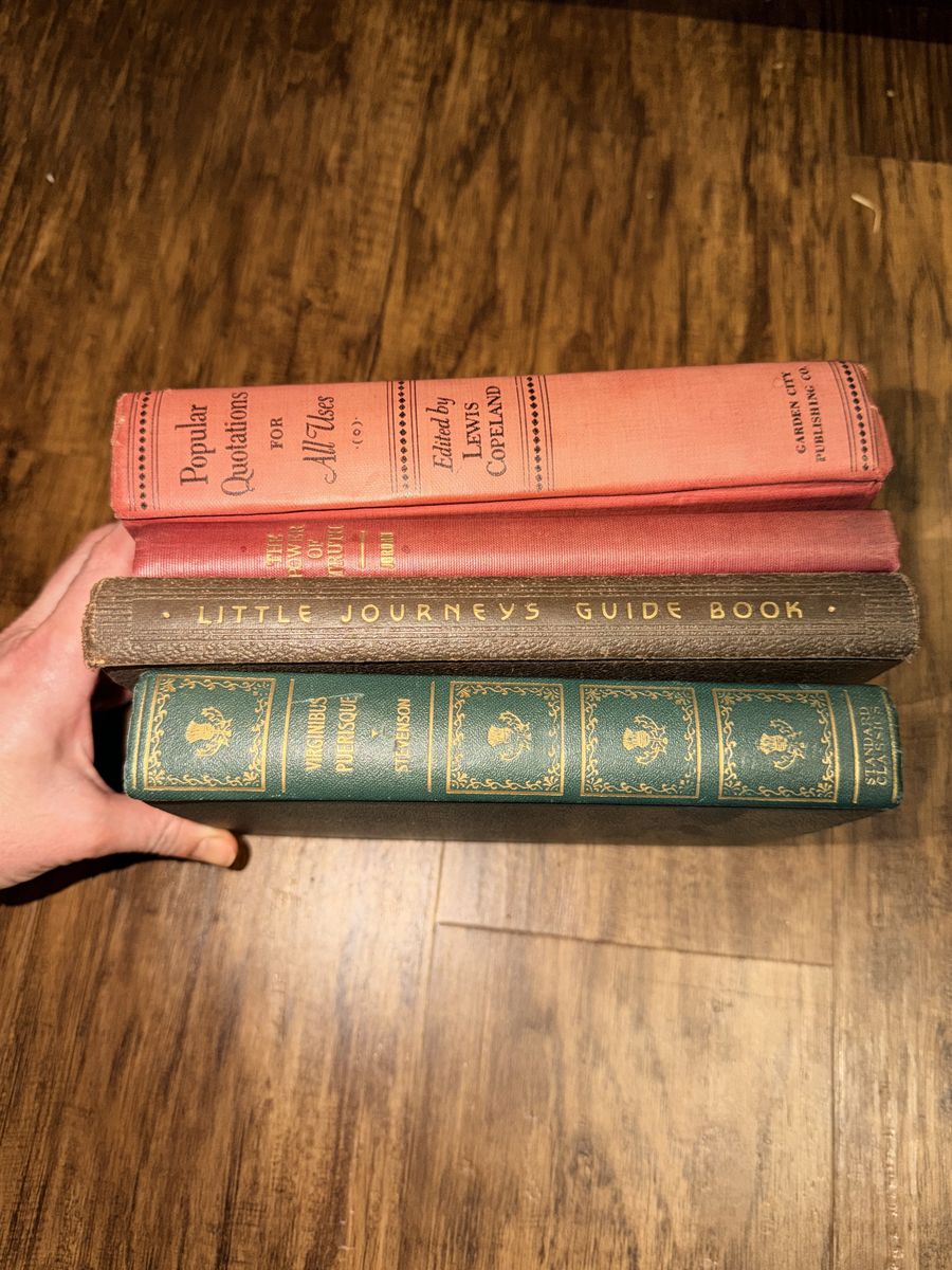 Various Antique Books From 1920s-1940s
