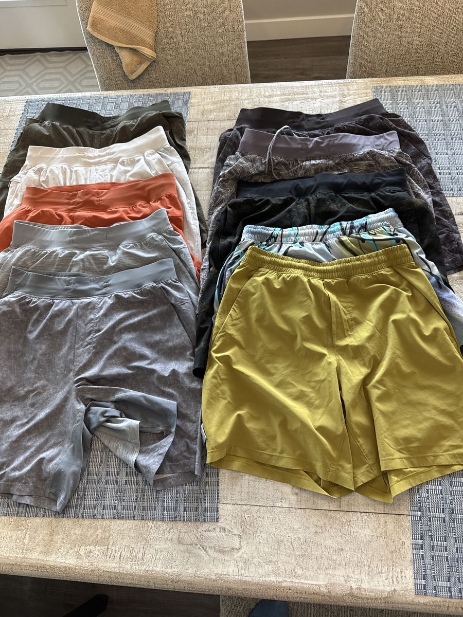 Lululemon Men’s Workout Shorts Lot Medium 10 Pair