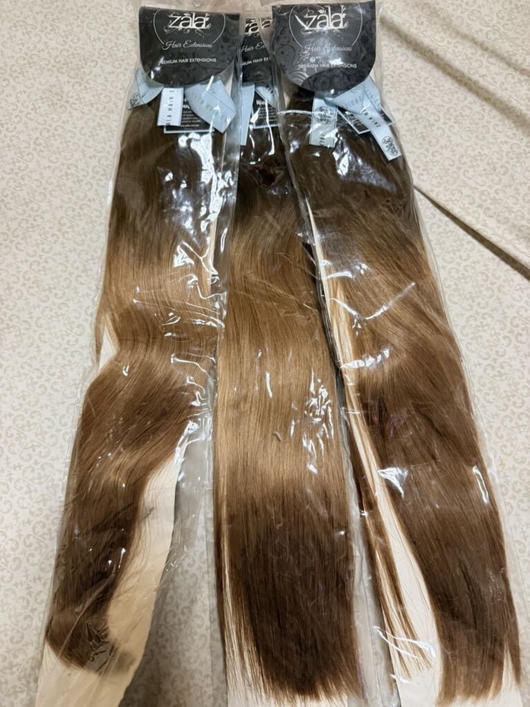 Zala Medium Brown Balayage 5 Piece Clip In Human h