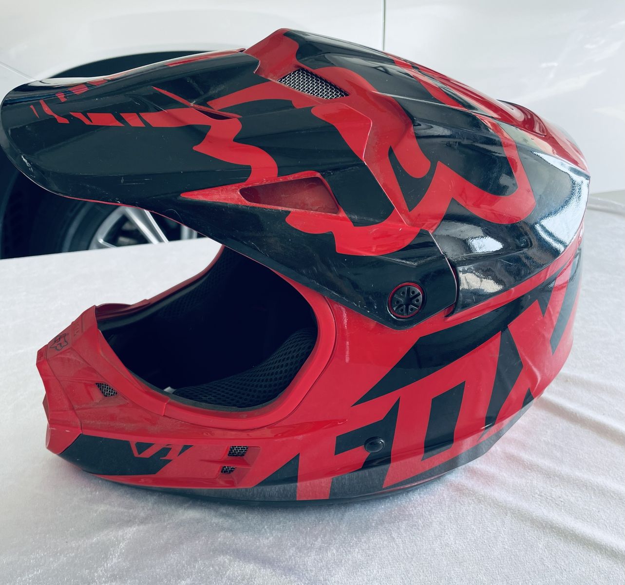 Fox Racing Red and Black Motocross Helmet XL