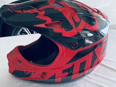 Fox Racing Red and Black Motocross Helmet XL