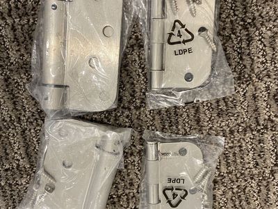 Brushed Nickel Door Hinges