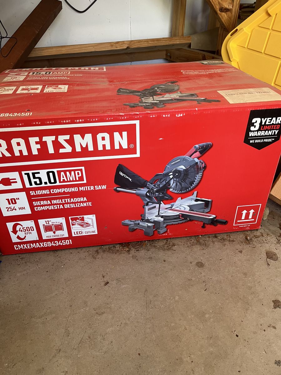 NEW Craftsman Sliding Compound Miter Saw