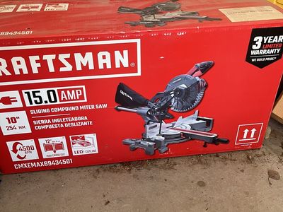 NEW Craftsman Sliding Compound Miter Saw