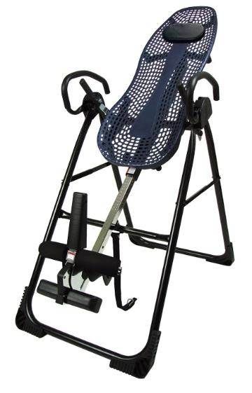 Teeter Hang Ups Inversion Table Blue Backrest Adjustable Ankle Locks Steel Frame