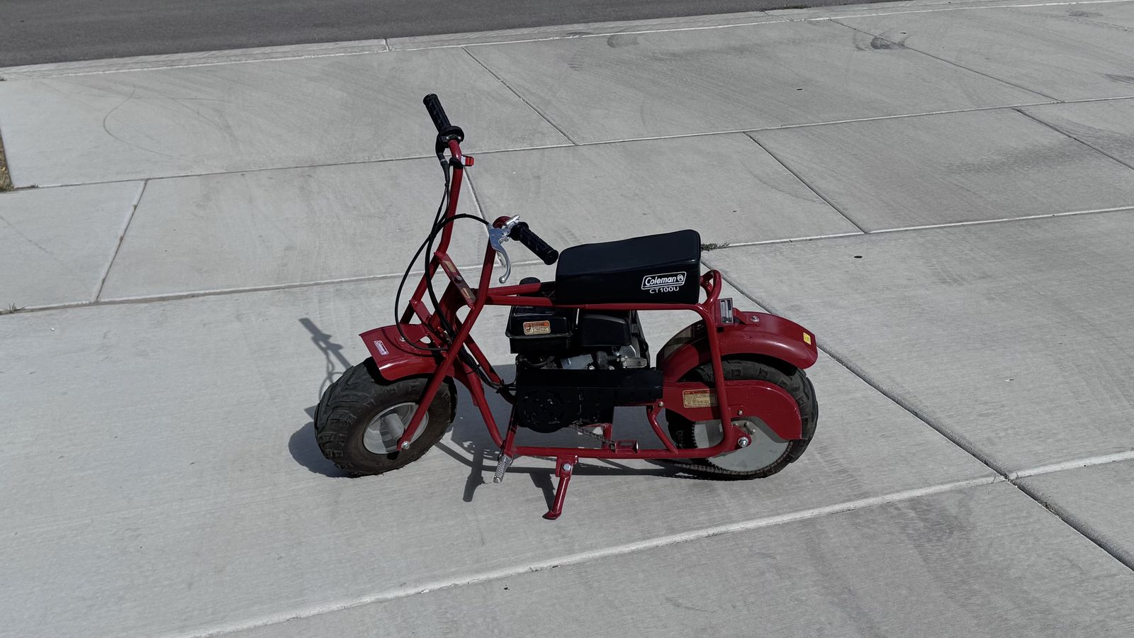 Coleman CT100U Mini Bike - Red 3.0 HP OHV Gas Powered