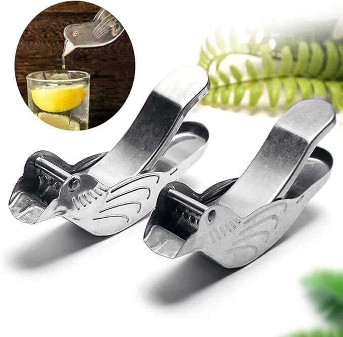 2PC Steel Lemon Squeezer Bird Shape Lemon Juicer Lime Squeezer Ma-NEW