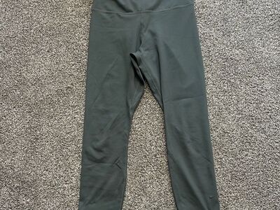 Nike Dri-Fit Women's Dark Green Leggings- M