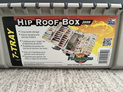 Flambeau Outdoors 2059 7-Tray Hip Roof Fishing Tackle Box