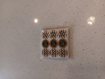 50th anniversary or 50th birthday stickers.
