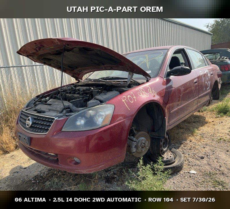 New Arrival - 2006 Nissan Altima Parts - UTPAP Orem