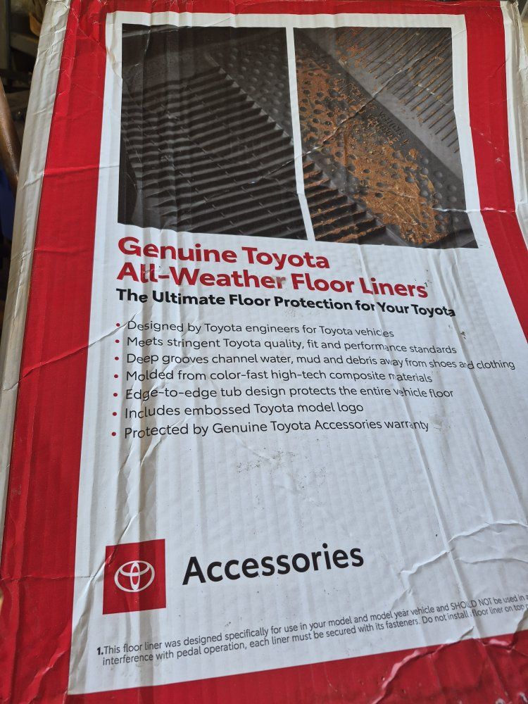 Genuine Toyota All-Weather Floor Liners
