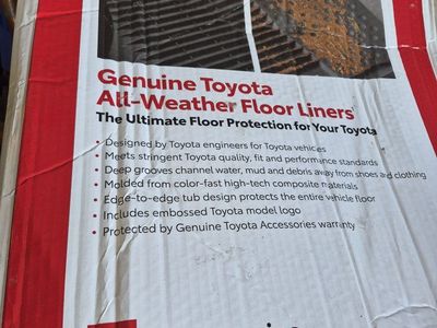 Genuine Toyota All-Weather Floor Liners