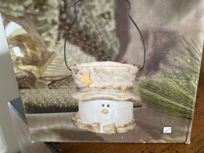 Christmas votive holder