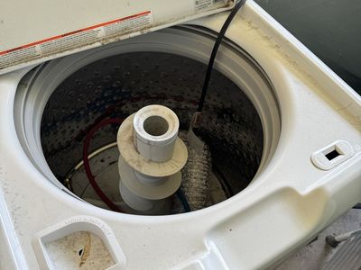 Working GE Top Load Washer - White - Deep Fill, Multiple Wash Cycles