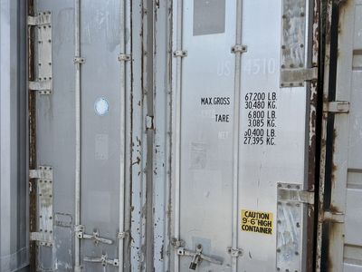 Storage Conex Aluminum 40' High Cube Container Delivery Available