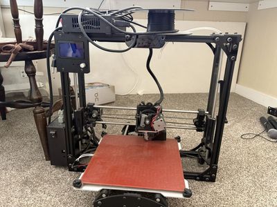 LulzBot TAZ 6 3D Printer with Filament Spool Holder and Power Supply