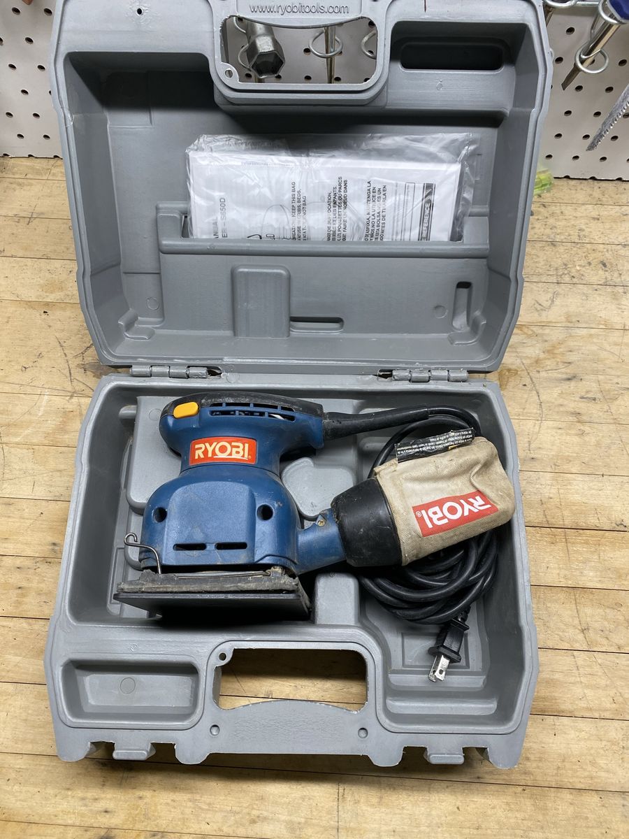 RYOBI RS290 Random Orbit Sander with Dust Bag & Case