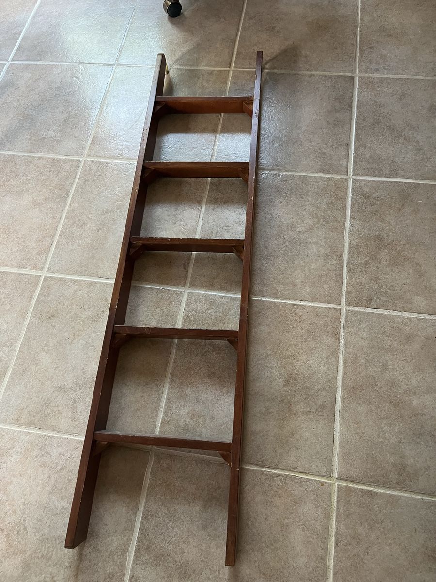 5 foot tall wood Bunkbed ladder by 14” wide bunk bed
