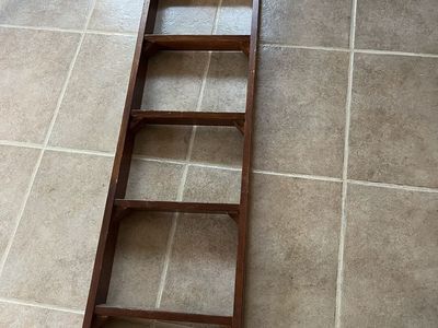 5 foot tall wood Bunkbed ladder by 14” wide bunk bed