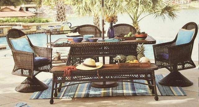 Wicker Table and Chairs
