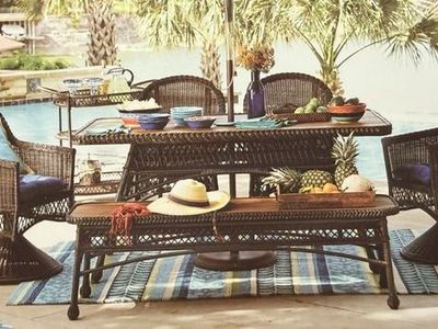 Wicker Table and Chairs
