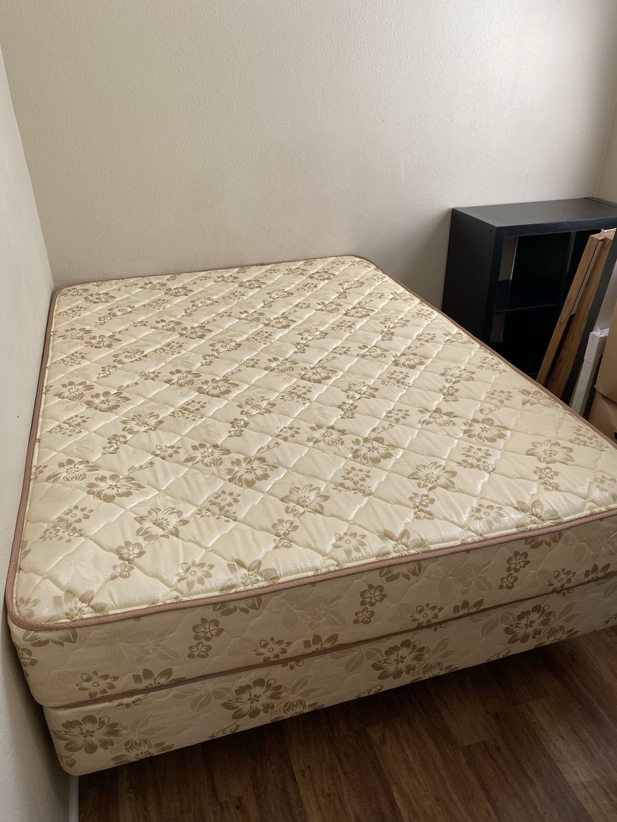 Full Mattress, Box Spring and Metal Frame