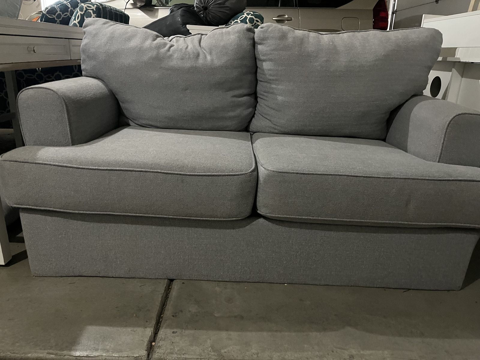 Gray Love Seat