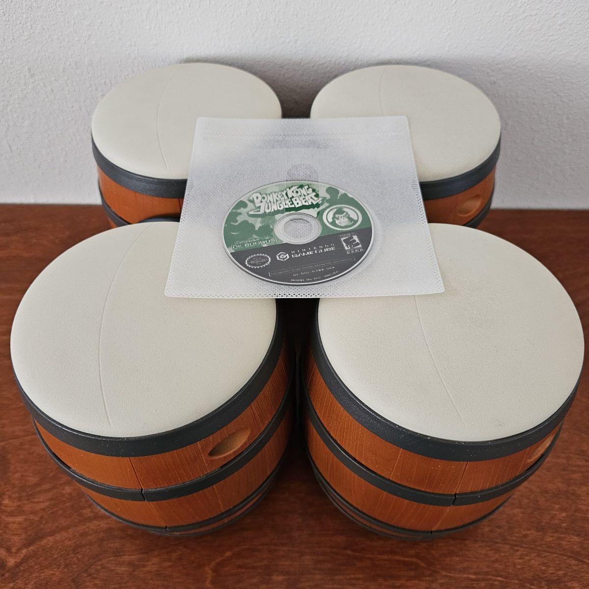 Donkey Kong Jungle Beat & Konga 2 (Nintendo GameCube, GC, 2005) w/ DK Bongos Controllers - Tested Working