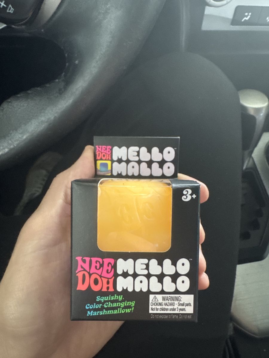 Nee Doh Mello Mallo Squishy Color-Changing Marshmallow Stress Toy, New in Box