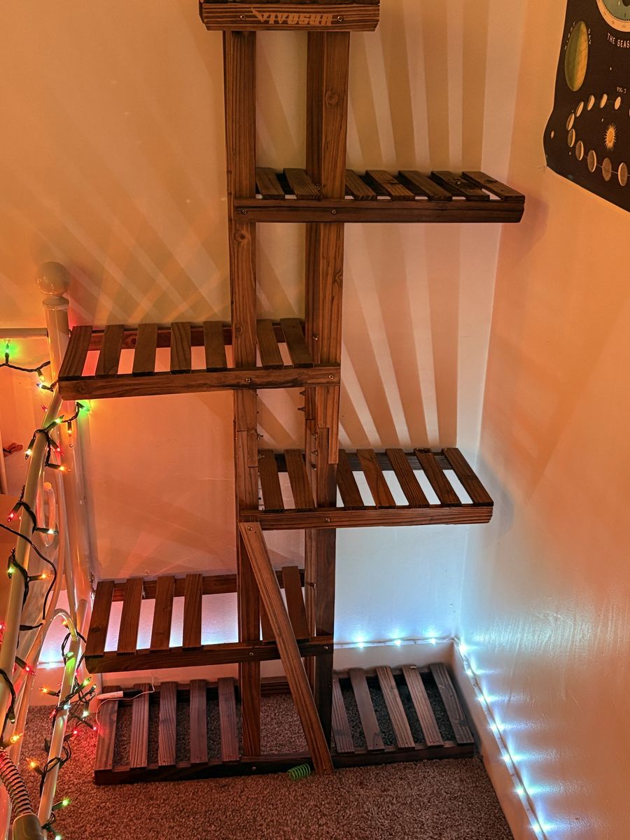 Wooden Plant Shelves