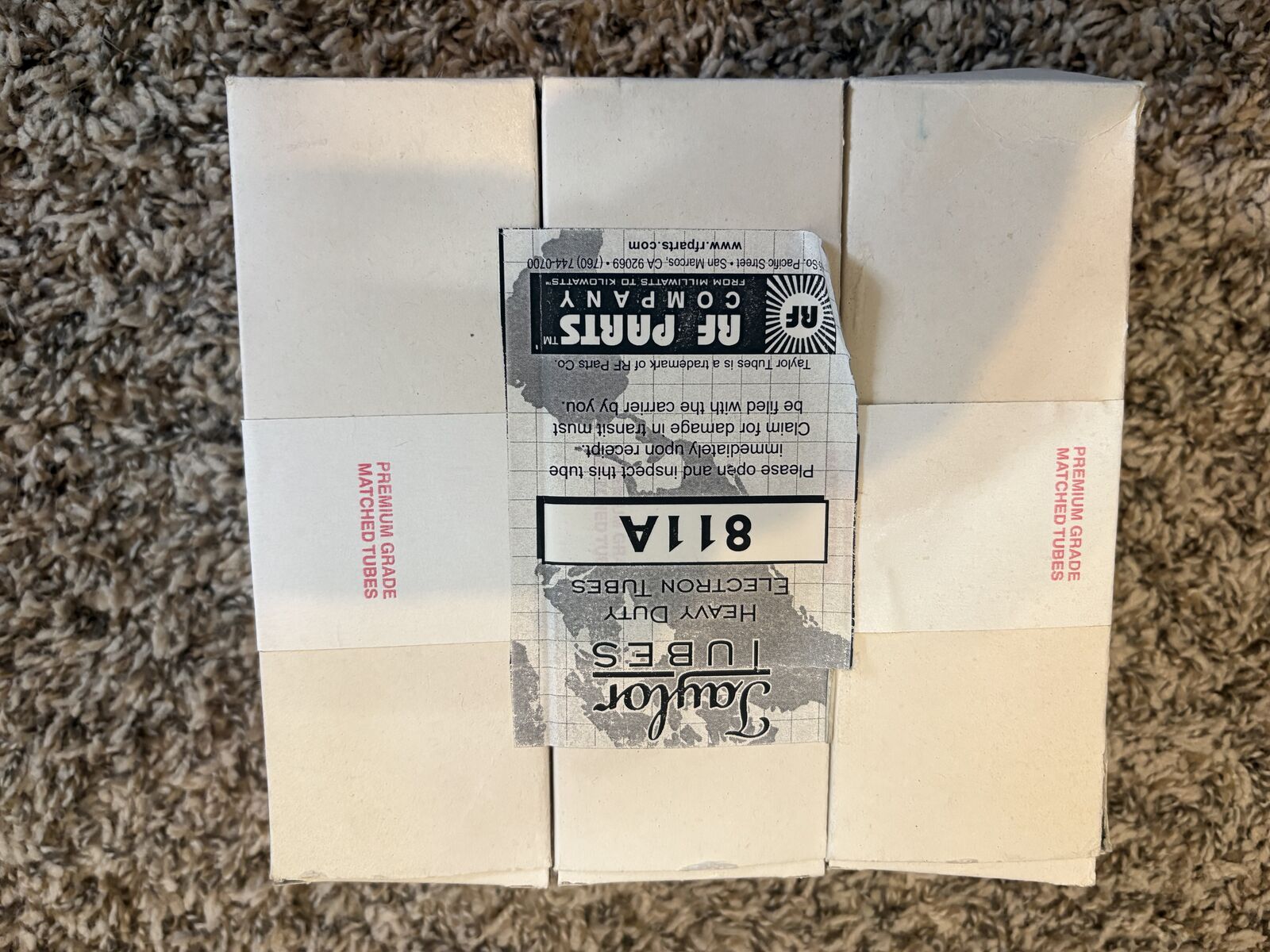 Taylor 811A tubes (new set of 3)