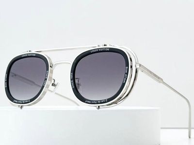 Louis Vuitton Z2213U Super Vision Pilot Sunglasses Silver Titanium