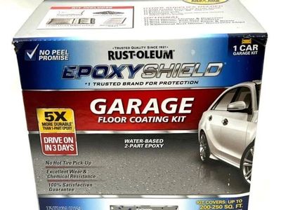 Rust-Oleum Epoxy Shield Garage Floor Coating - Gloss Gray, 1 Car (251965)